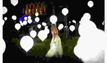 Светящиеся гелиевые шары на свадьбу